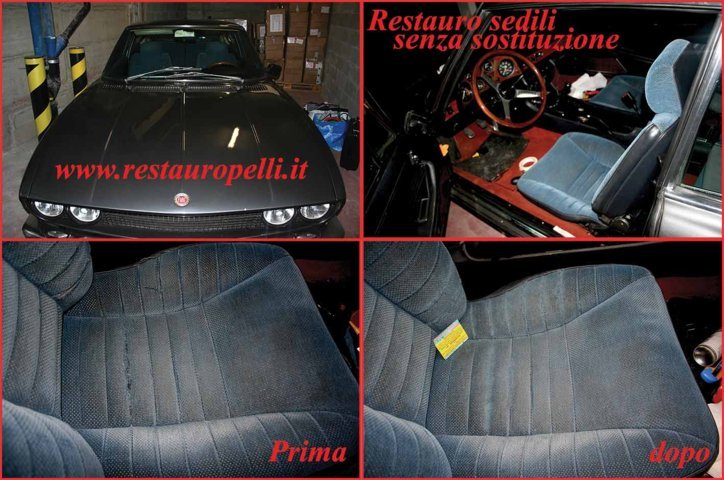 Ripristino sedili senza sostituzione auto d'epoca