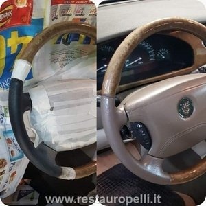 riparazione,volante,pelle