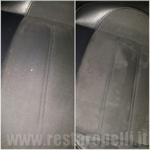 Riparazione bruciatura sedile Riparazione bruciatura sedile